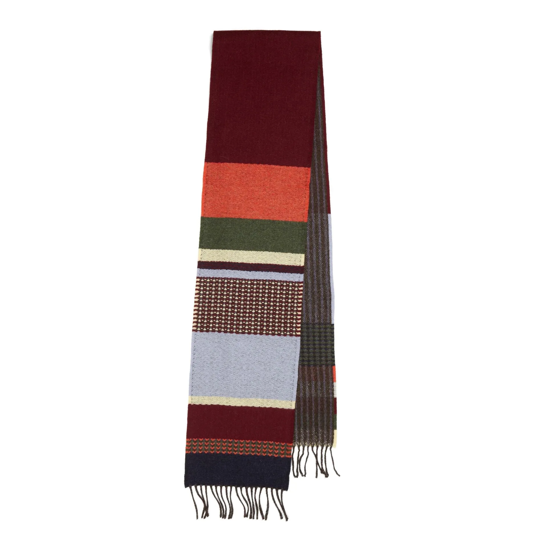 100% Merino Lambswool Scarf - Red