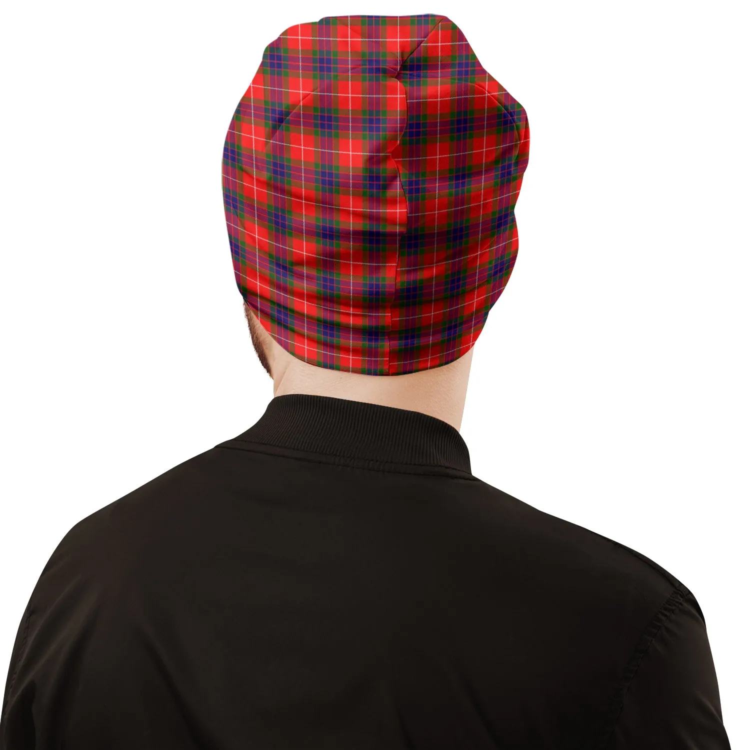 Abernethy Tartan Beanies Hat with Family Crest