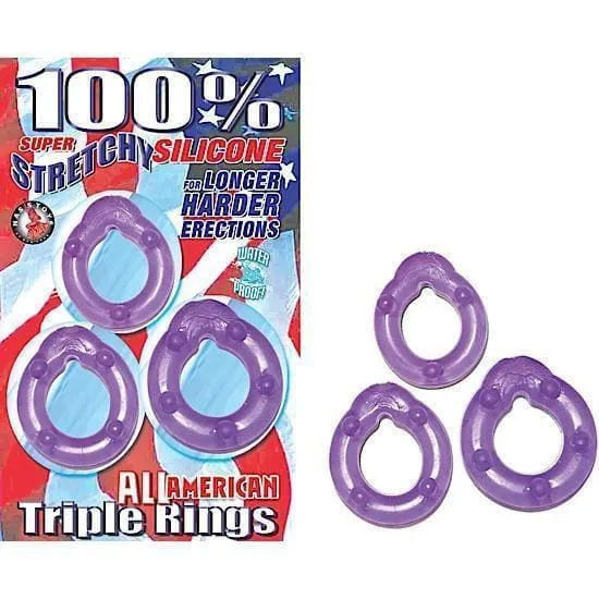 All American Triple Penis Erection Enhancer Rings