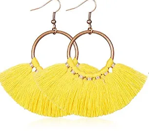 AM1101 - Tassel Statement Earrings