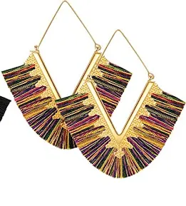 AM1101 - Tassel Statement Earrings