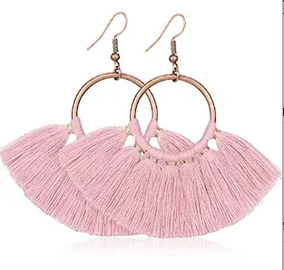 AM1101 - Tassel Statement Earrings