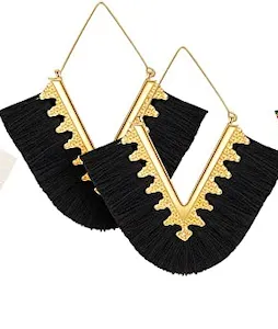 AM1101 - Tassel Statement Earrings