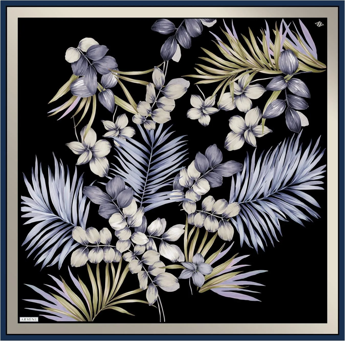 Armine Claris Floral Silk Scarf #33