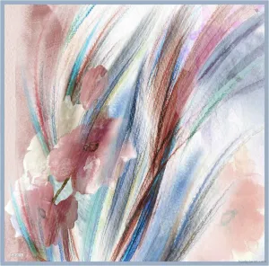 Armine Debussy Abstract Silk Scarf #35