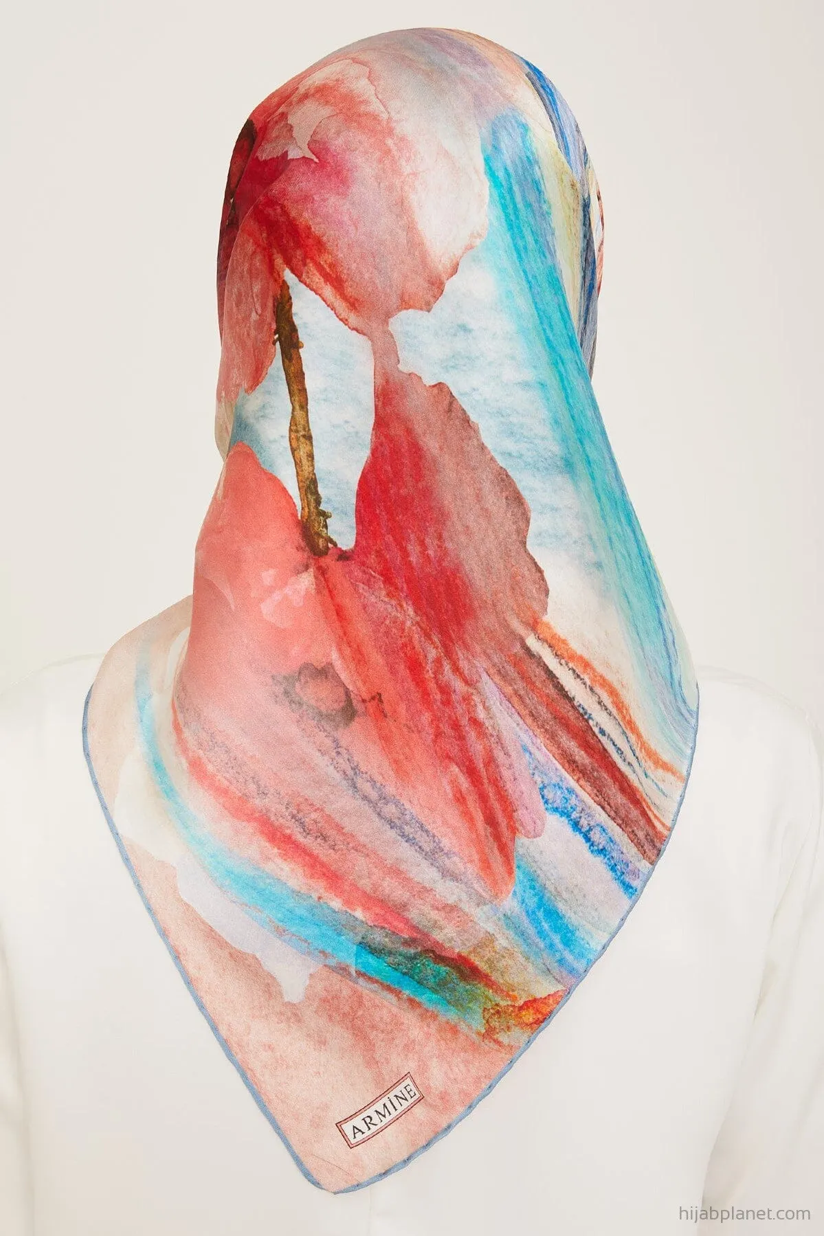 Armine Debussy Abstract Silk Scarf #35