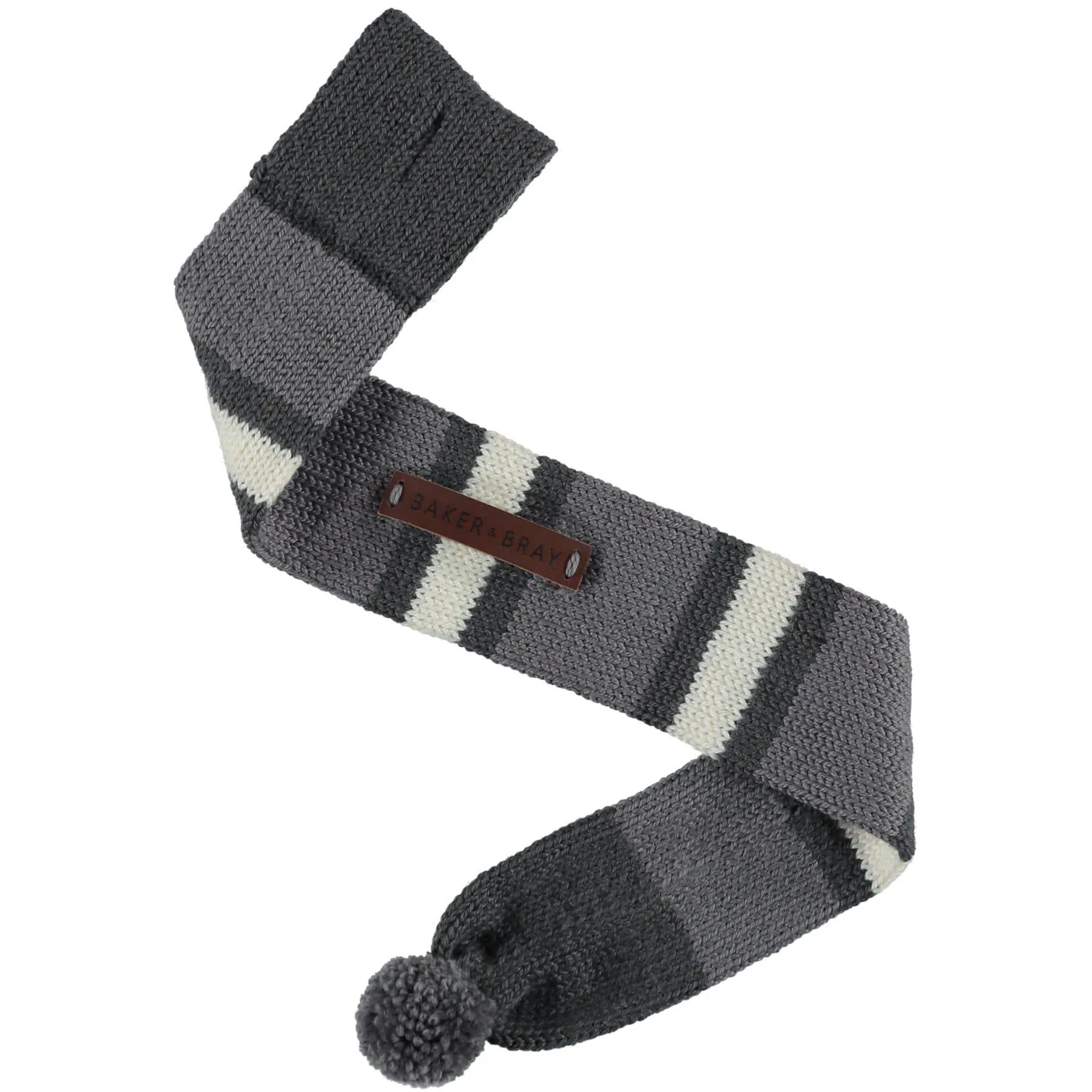 Baker & Bray | Knitted Dog Scarf | Graphite