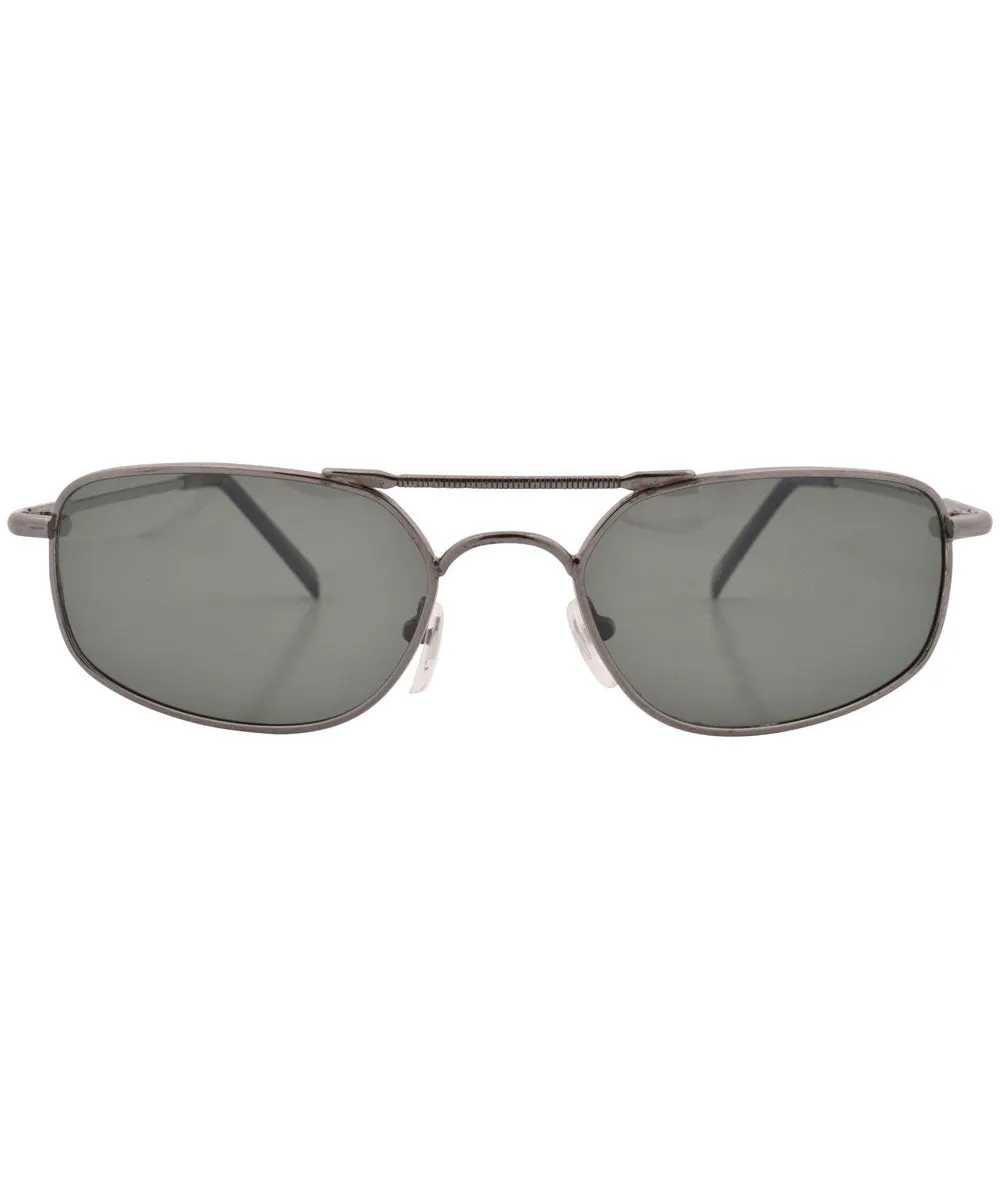 BANE Gunmetal Aviator Sunglasses