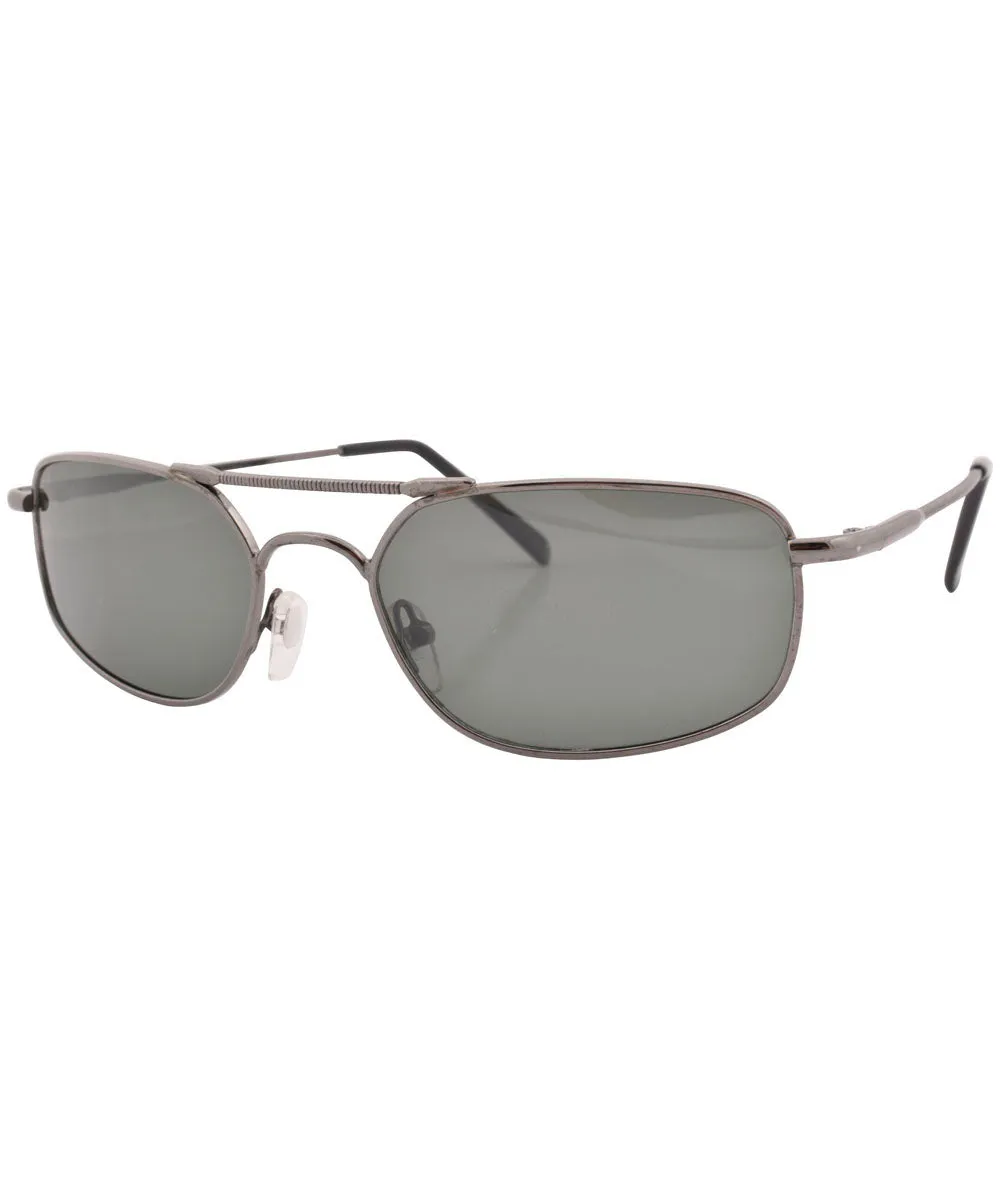 BANE Gunmetal Aviator Sunglasses