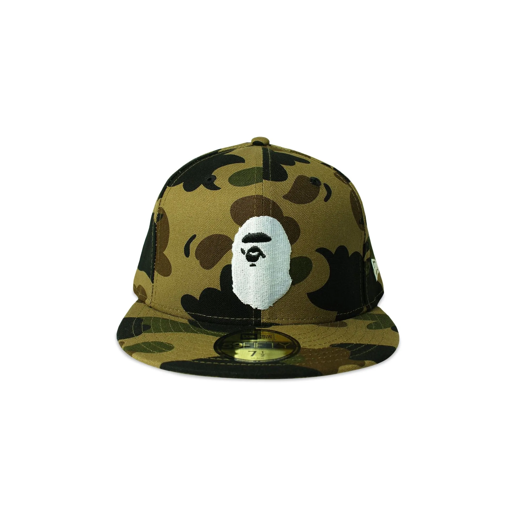 BAPE New Era 59 Fifty 1st Camo Ape Head Cap Green