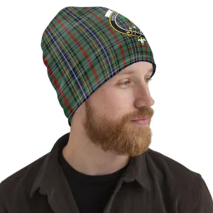 Bisset Tartan Beanies Hat with Family Crest