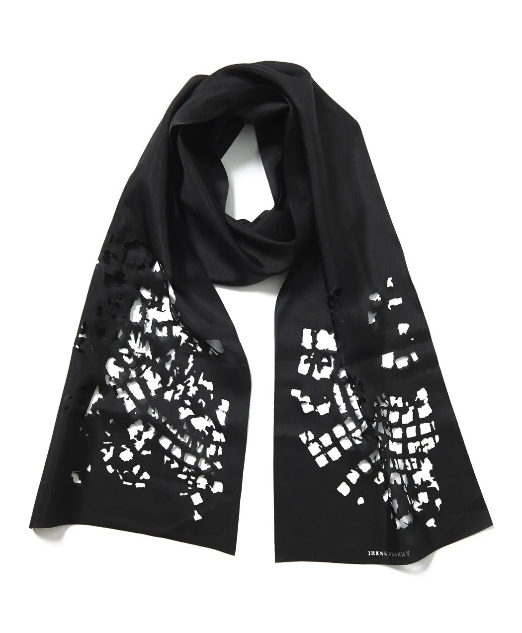 Black Silk Congress Code Scarf