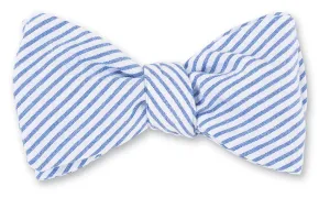 Blue Seersucker Bow Tie - B3392