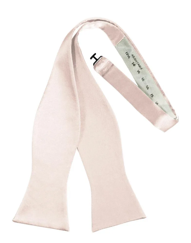 Blush Luxury Satin Bow Tie