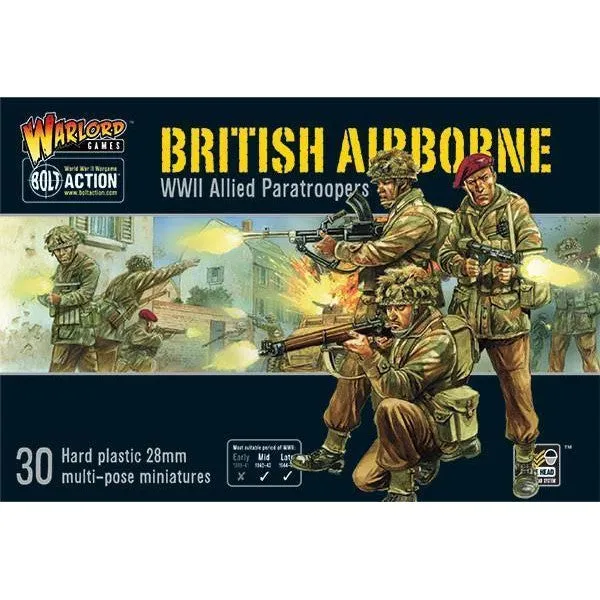 Bolt Action - British Airborne WWII Allied Paratroopers