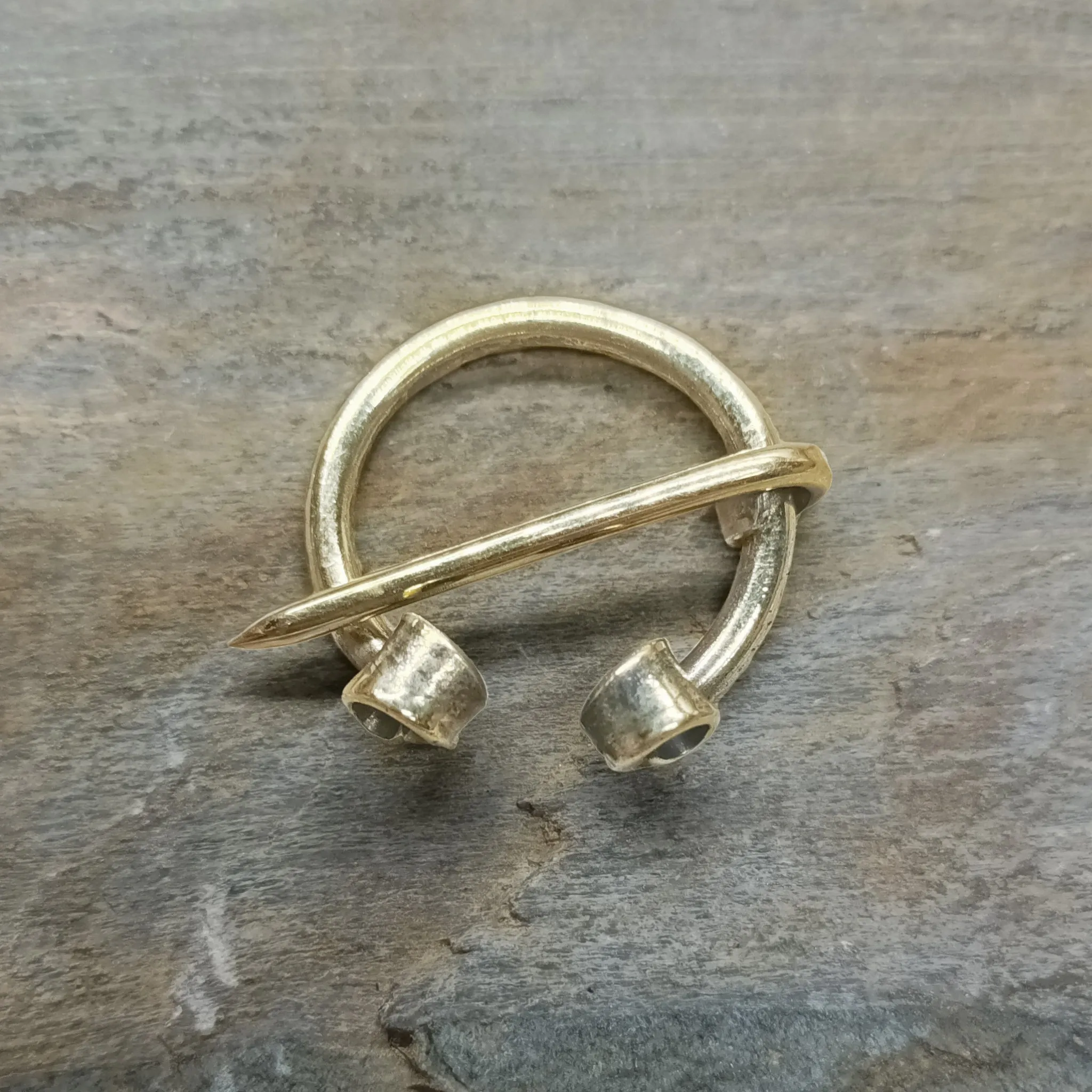 Brass Clothes Pin / Cloak Pin / Fibula