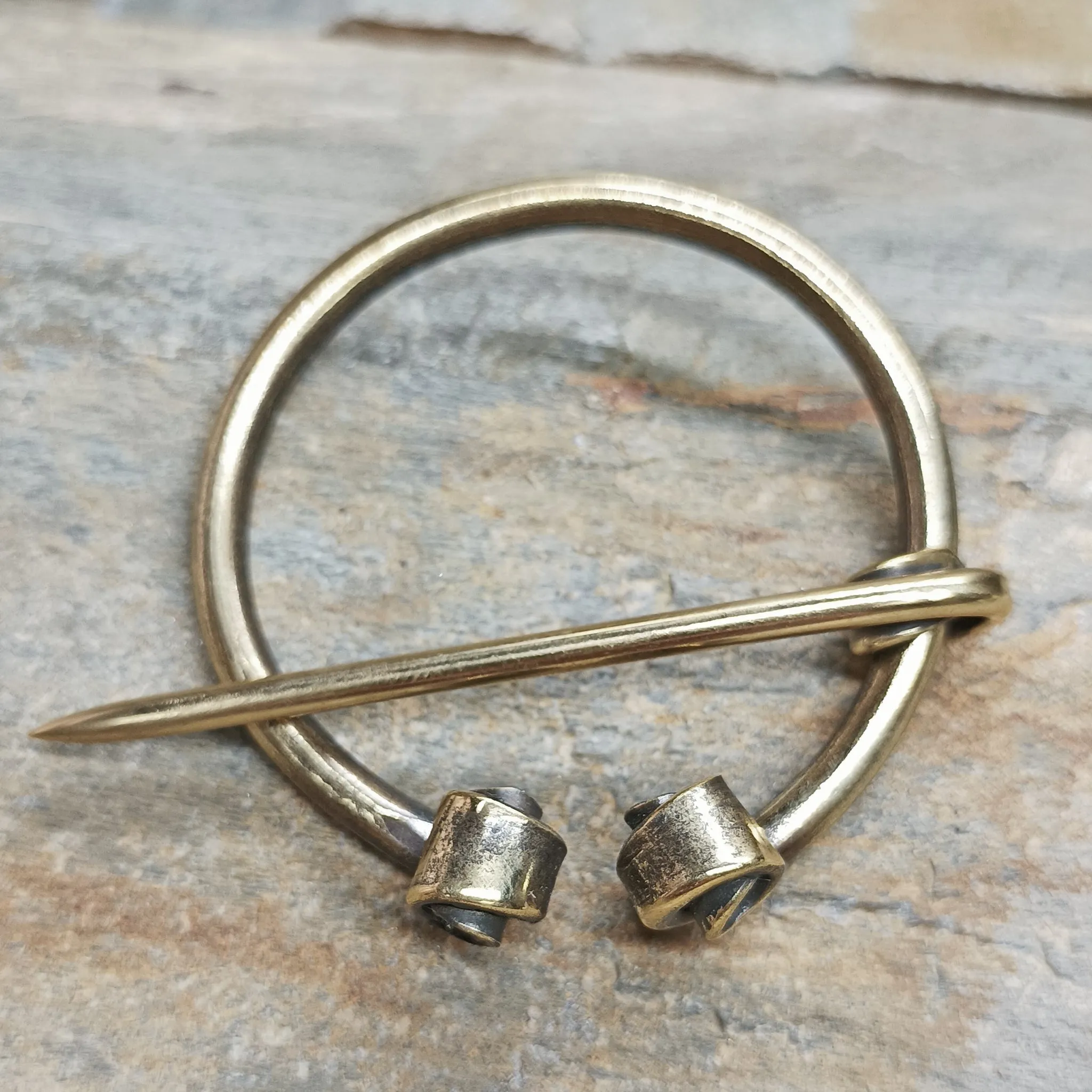 Brass Clothes Pin / Cloak Pin / Fibula