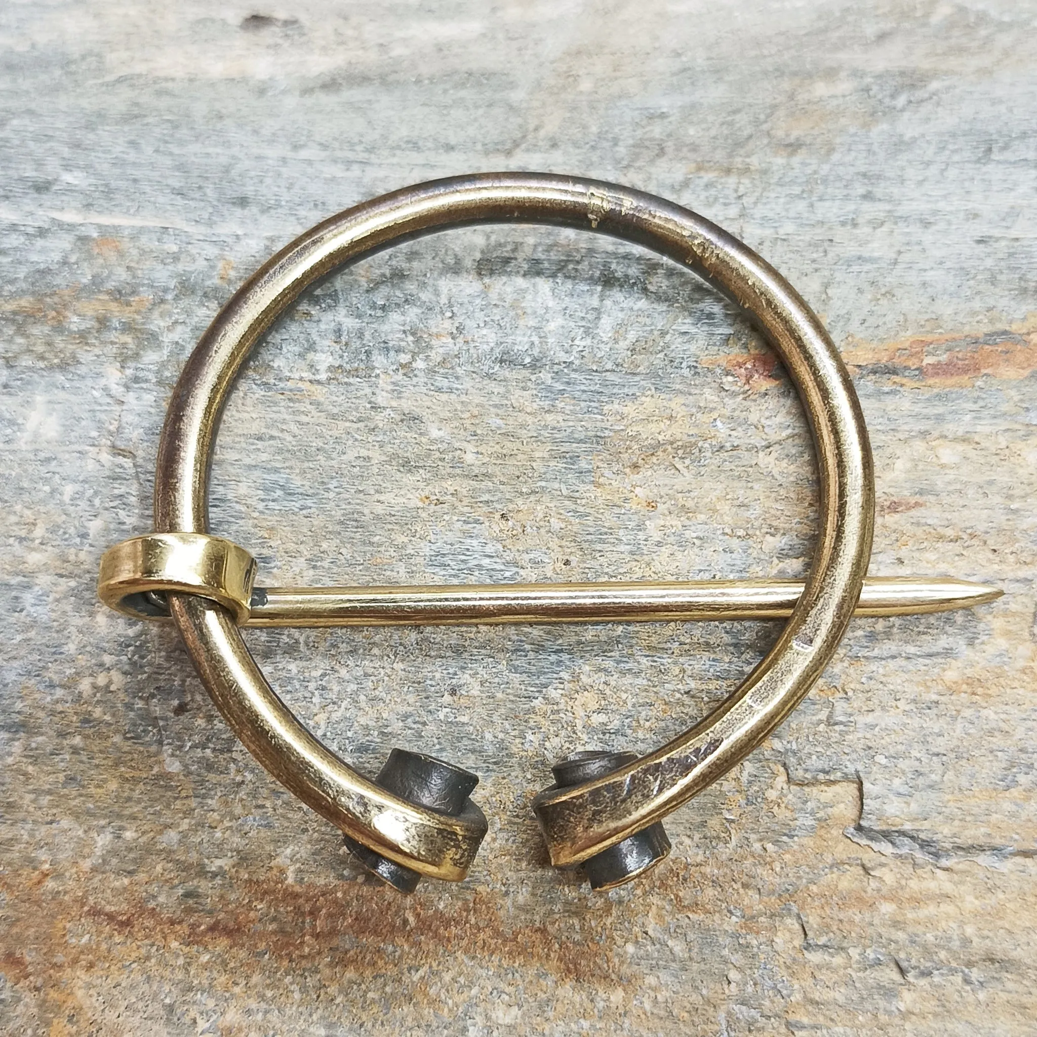 Brass Clothes Pin / Cloak Pin / Fibula