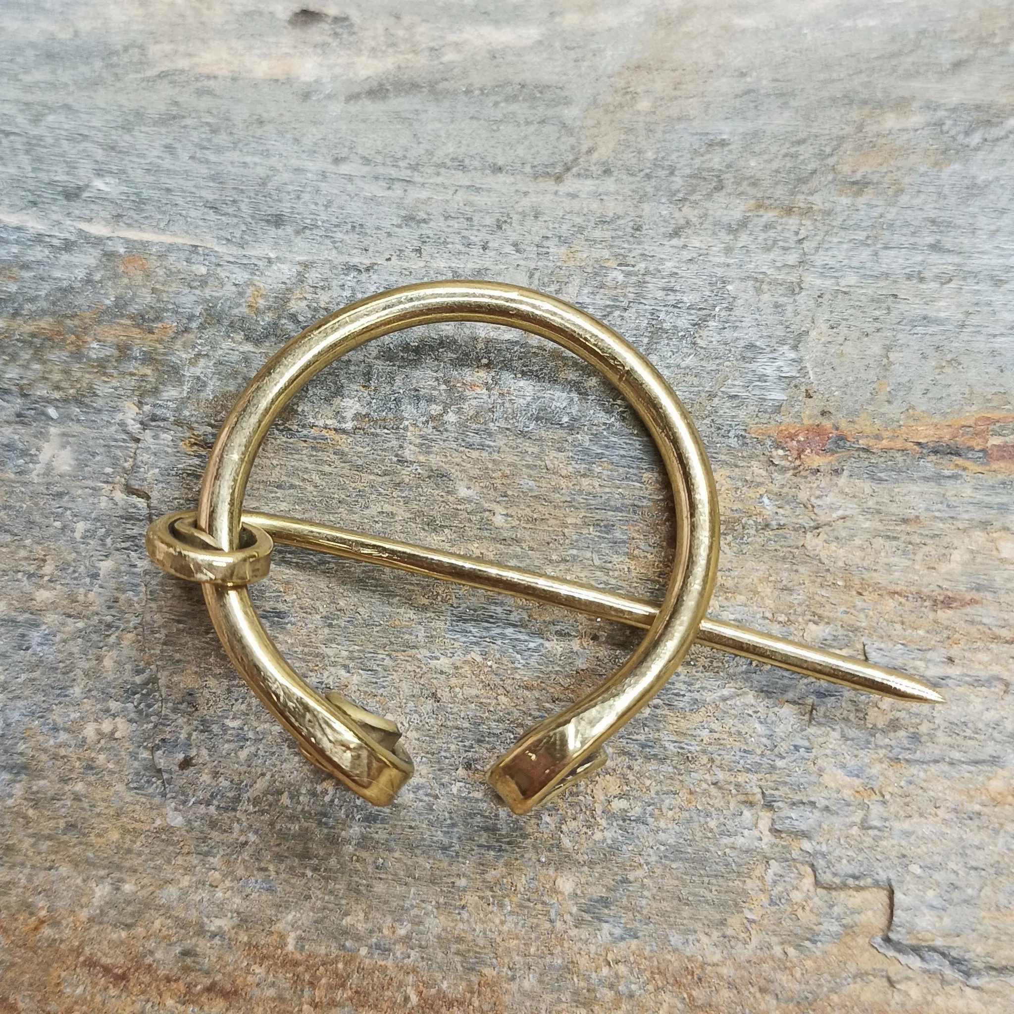 Brass Clothes Pin / Cloak Pin / Fibula