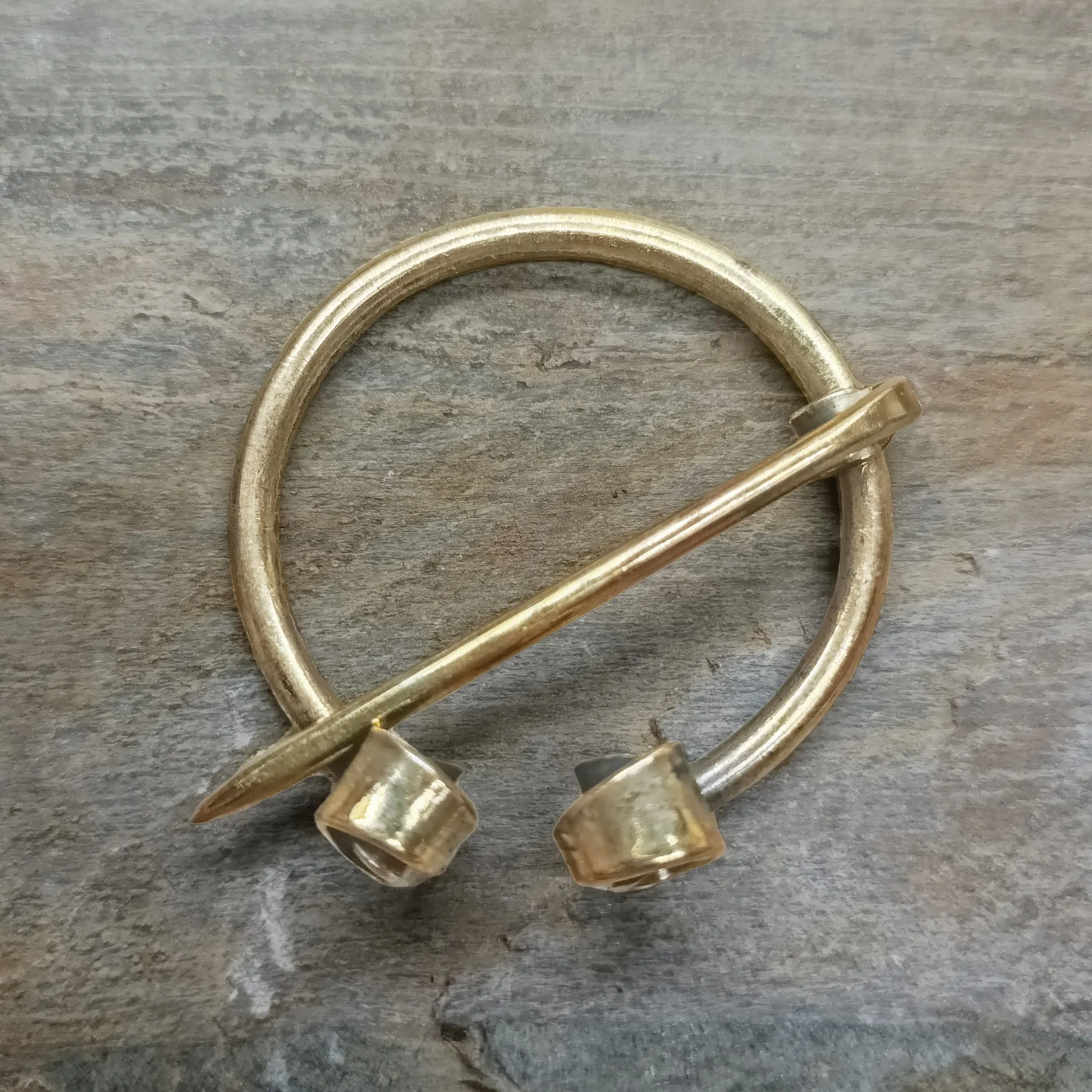 Brass Clothes Pin / Cloak Pin / Fibula