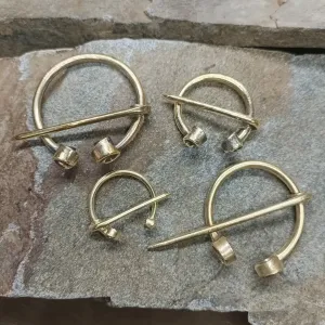 Brass Clothes Pin / Cloak Pin / Fibula