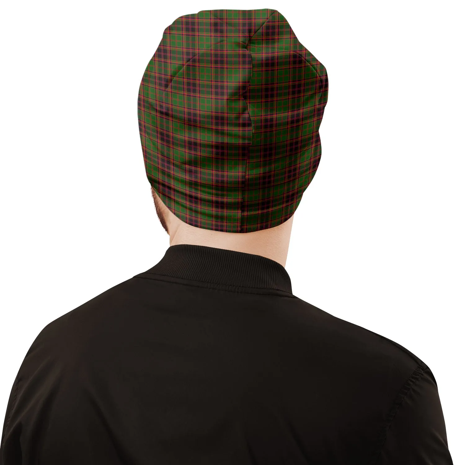 Buchan Tartan Beanies Hat with Family Crest