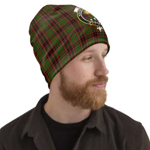 Buchan Tartan Beanies Hat with Family Crest