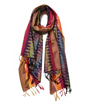 Burma Zig Silk Scarf