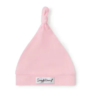 Candy Pink Organic Knotted Beanie