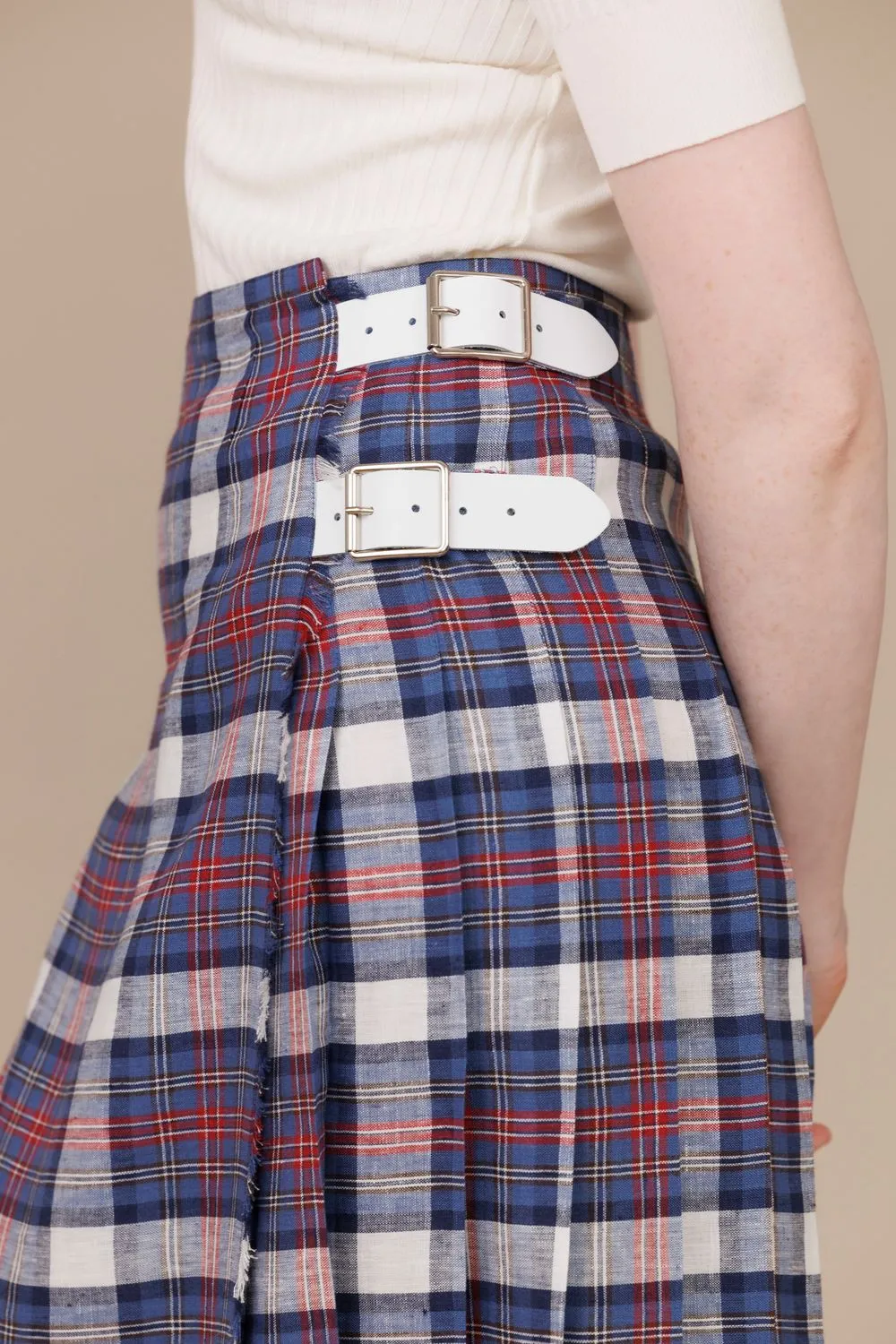 Castlemartyr 100% Linen Long Kilt