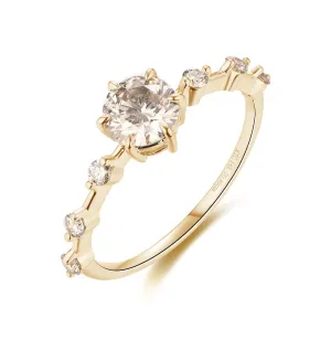 Champagne Diamond Ring