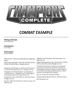 Champions Complete Freebies and Errata