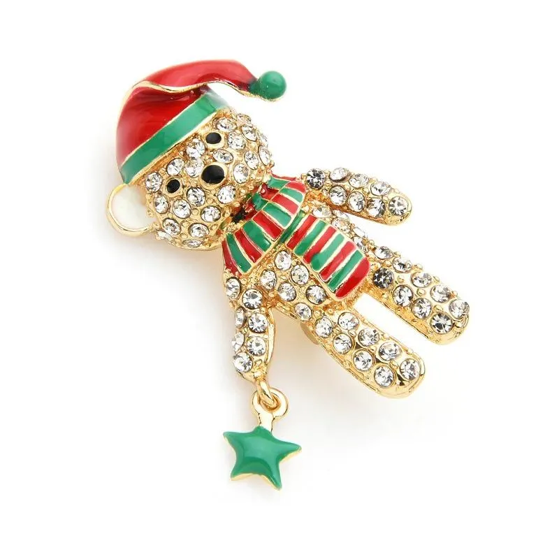 Christmas Fun Enamel Brooch Pins