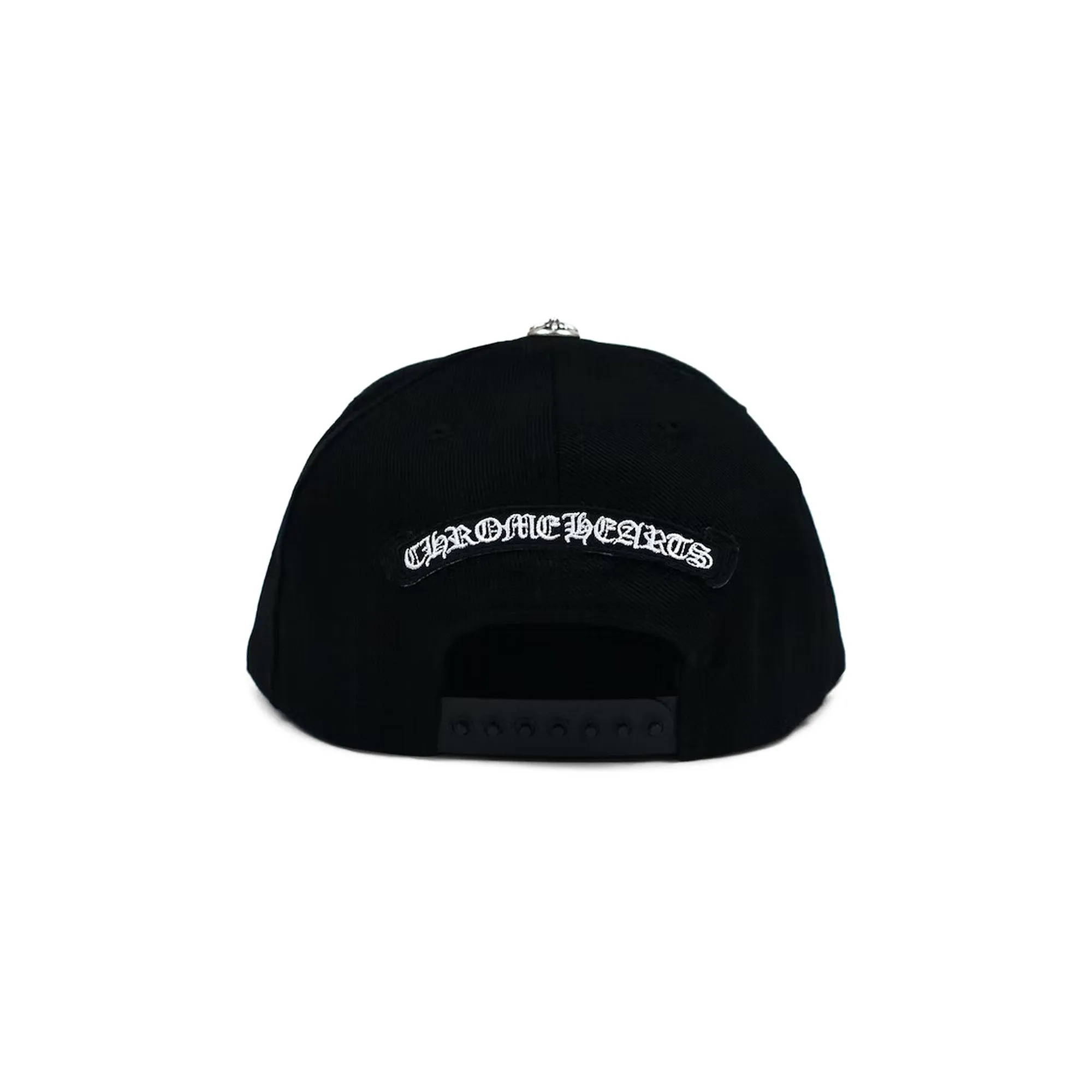 Chrome Hearts Cross Denim Baseball Cap, Waxed, Black