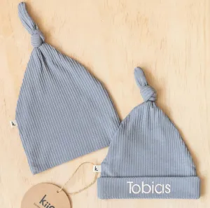 Cloud Grey Personalised Newborn Beanie