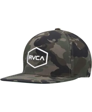 Commonwealth RVCA Men's Camouflage Adjustable Snapback Cap