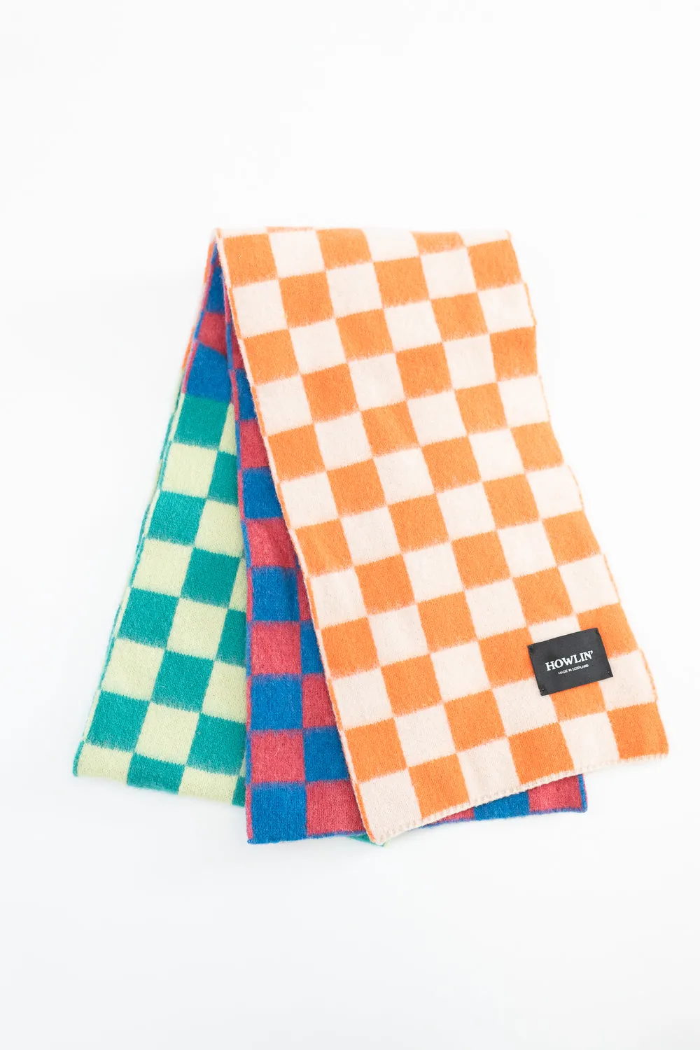 Cosmic Checkerboard Scarf - Sky Dream