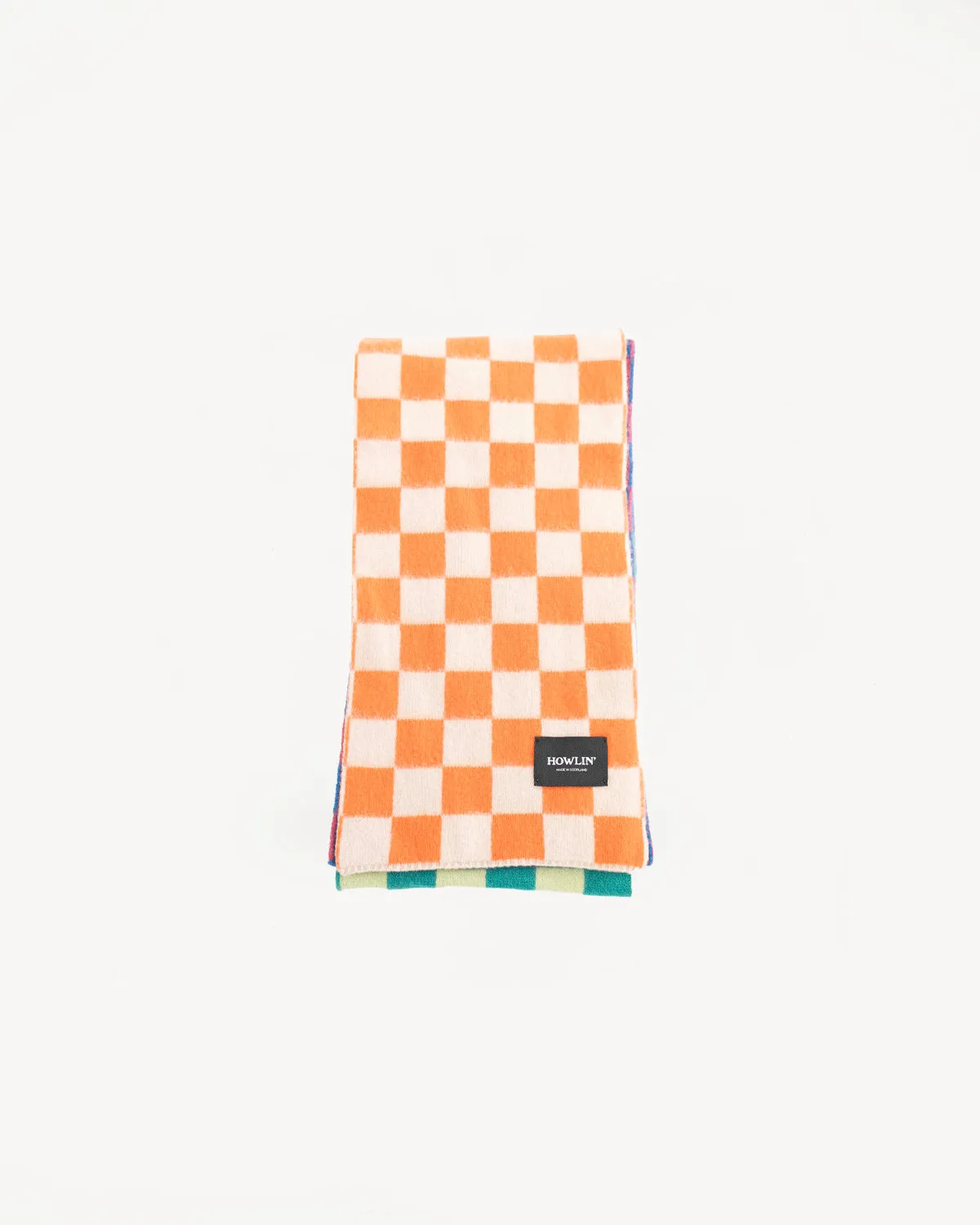 Cosmic Checkerboard Scarf - Sky Dream