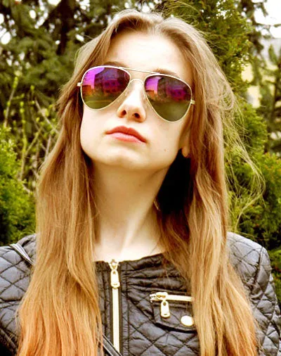 DAY SHIFT Gold Aviator Sunglasses