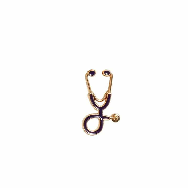 Doctors Nurses Medics Mini Stethoscope Brooches Pins