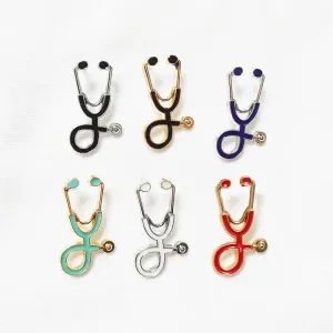 Doctors Nurses Medics Mini Stethoscope Brooches Pins