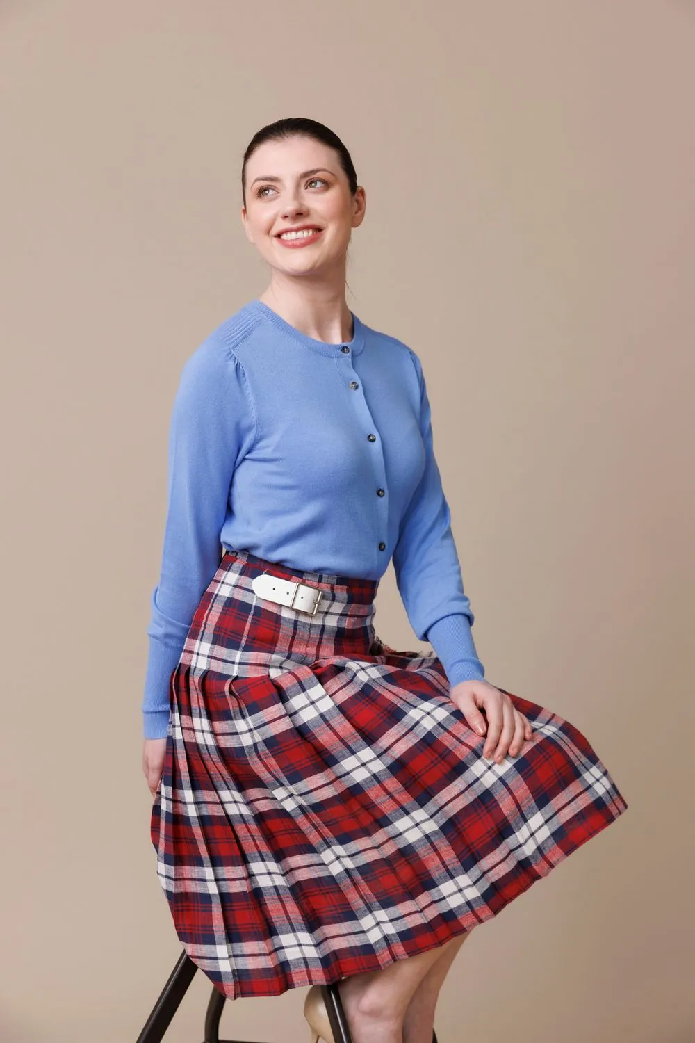 Doonbeg 100% Linen Midi Kilt