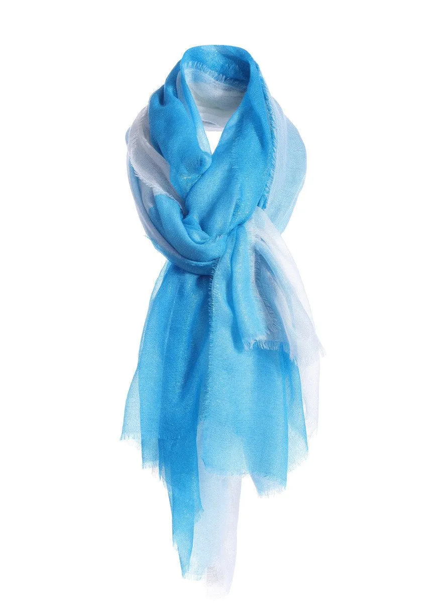 Double layer cashmere scarf