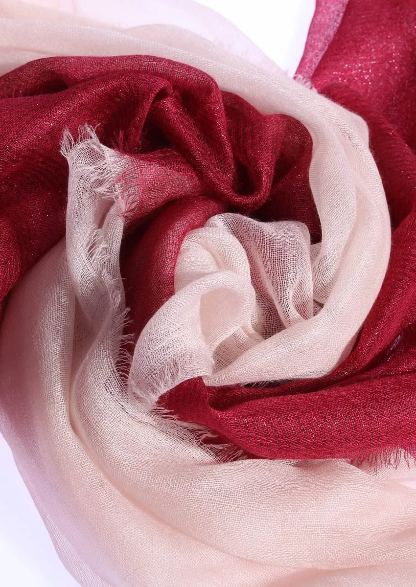 Double layer cashmere scarf