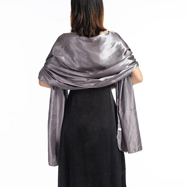 Evening Satin Wraps-Shawls for Women - Formal Wedding Accessory