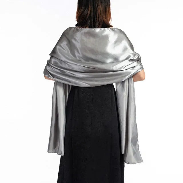 Evening Satin Wraps-Shawls for Women - Formal Wedding Accessory