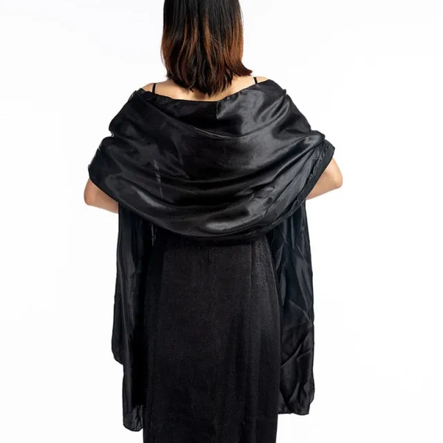 Evening Satin Wraps-Shawls for Women - Formal Wedding Accessory