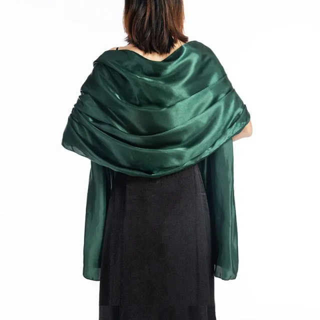 Evening Satin Wraps-Shawls for Women - Formal Wedding Accessory