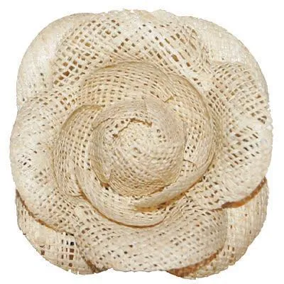 Flower Brooch - Straw