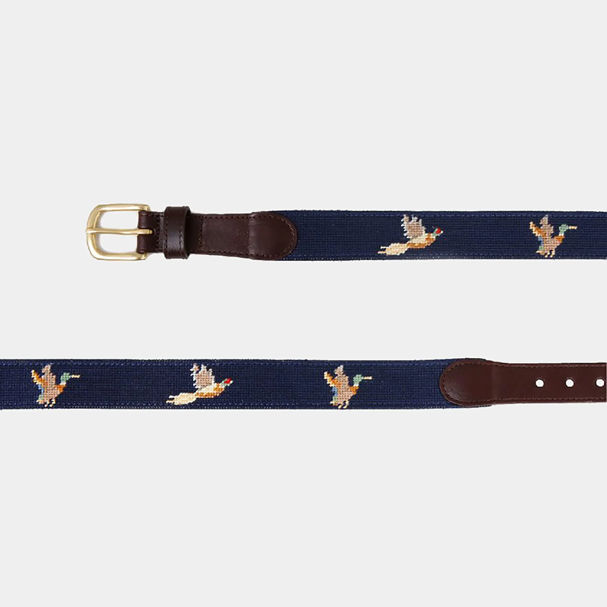 Foulden Pheasant Needlepoint Belt